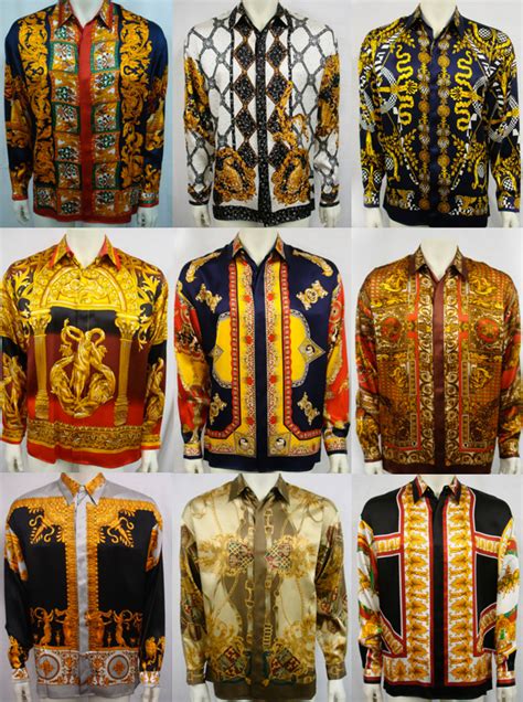 fake versace silk blouse|versace shirt knock off.